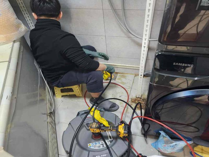 강남구 싱크대막힘 작업사례 3